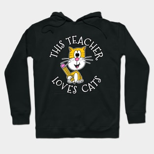 This Teacher Loves Cats School Cat Hoodie